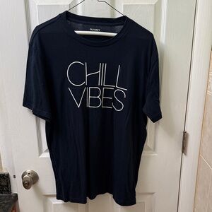 Old Navy Navy Blue 'Chill Vibes' Tee